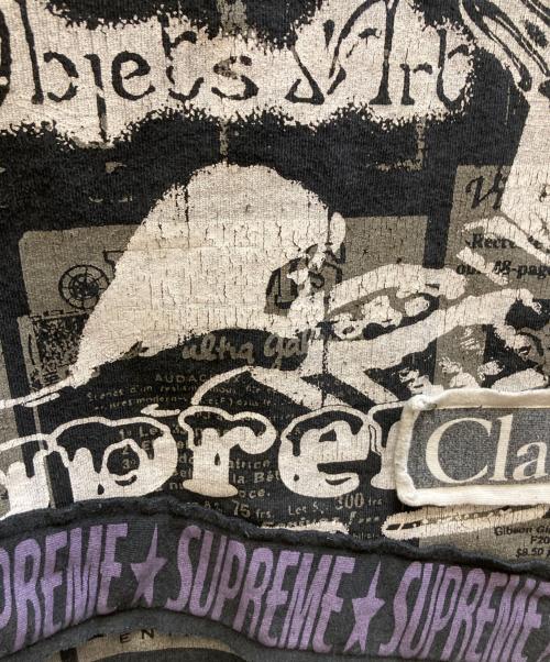 SUPREME（シュプリーム）SUPREME (シュプリーム) 24SSCollage Zip Up Hooded Sweatshirt ブラック×パープル サイズ:Sの古着・服飾アイテム