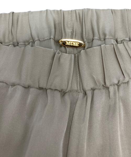 MUSE de Deuxieme Classe（ミューズ ドゥーズィエム クラス）MUSE de Deuxieme Classe (ミューズ ドゥーズィエム クラス) SILK SATIN イージーパンツ/26030500420010 ブルー サイズ:36の古着・服飾アイテム