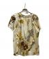 LEONARD FASHION (レオナールファッション) 半袖花柄ブラウス ベージュ サイズ:42：6000円