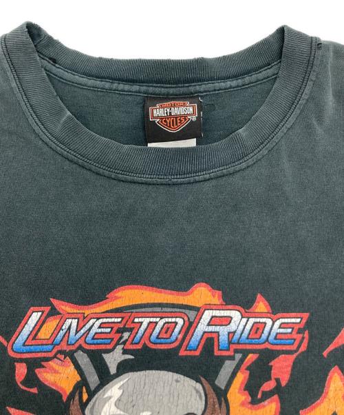 HARLEY-DAVIDSON（ハーレーダビッドソン）HARLEY-DAVIDSON (ハーレーダビッドソン) プリントTシャツ ブラック サイズ:XLの古着・服飾アイテム