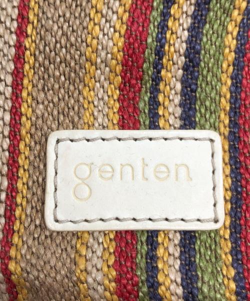 genten（ゲンテン）genten (ゲンテン) キャンバスストライプトートバッグ マルチカラーの古着・服飾アイテム