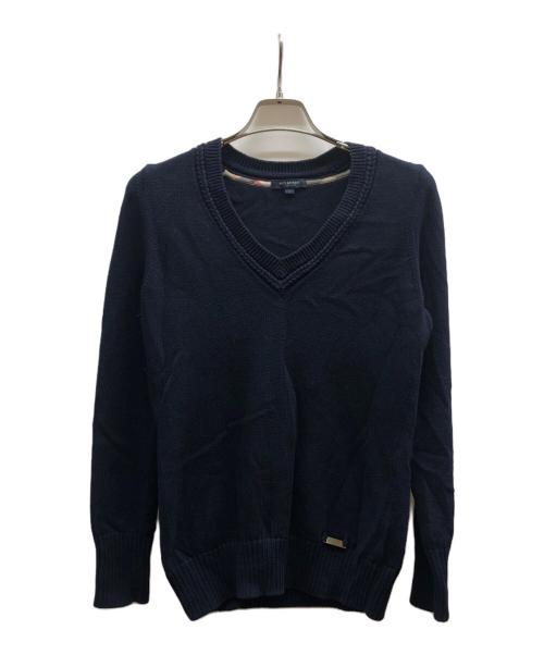 BURBERRY LONDON（バーバリーロンドン）BURBERRY LONDON (バーバリーロンドン) Vネックニット/B1N14-115-28 ネイビー サイズ:1の古着・服飾アイテム