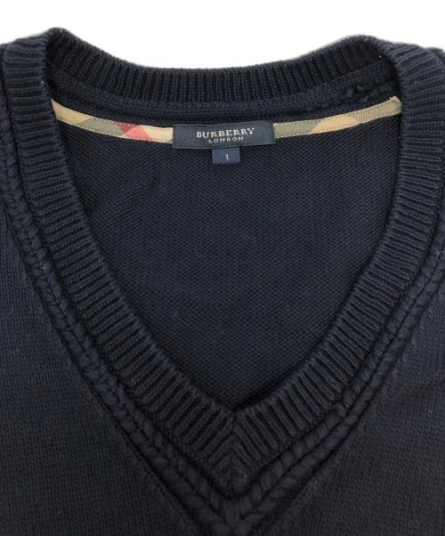 BURBERRY LONDON（バーバリーロンドン）BURBERRY LONDON (バーバリーロンドン) Vネックニット/B1N14-115-28 ネイビー サイズ:1の古着・服飾アイテム