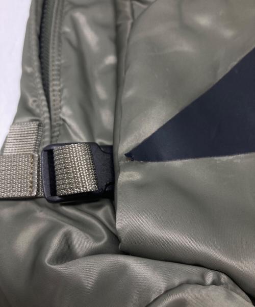 PORTER（ポーター）PORTER (ポーター) OVER THE STRIPES (オーバーザストライプス) リュック オリーブの古着・服飾アイテム