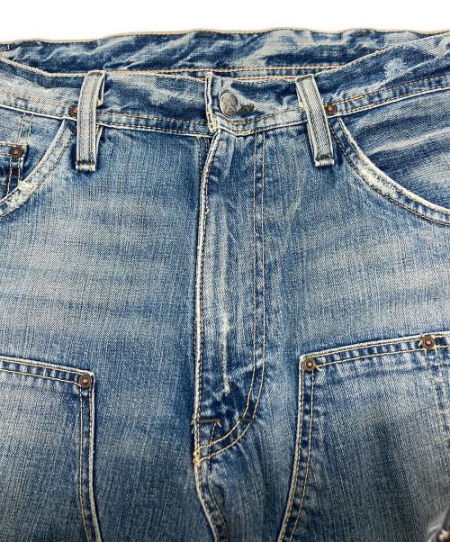 OXEN（ー）OXEN (ー) ダブルニーデニムペインターパンツ インディゴ サイズ:81cm (W32)の古着・服飾アイテム