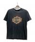 HARLEY-DAVIDSON（ハーレーダビッドソン）の古着「ファイヤーエンブレムTシャツ」｜グレー