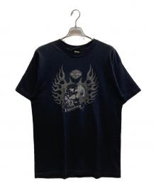 HARLEY-DAVIDSON（ハーレーダビッドソン）の古着「スカル柄モーターサイクルTシャツ」｜ブラック