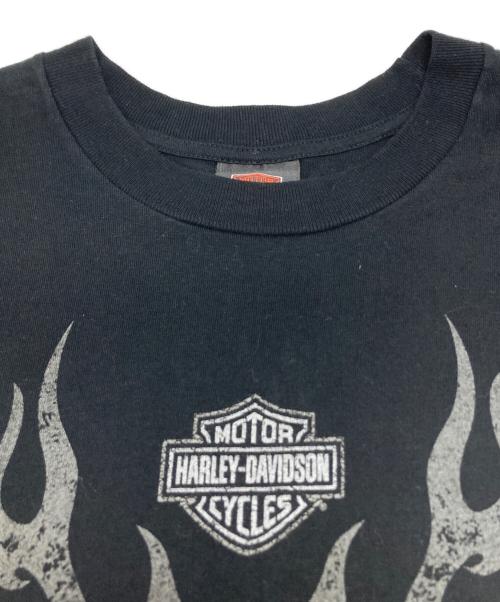 HARLEY-DAVIDSON（ハーレーダビッドソン）HARLEY-DAVIDSON (ハーレーダビッドソン) スカル柄モーターサイクルTシャツ ブラック サイズ:XLの古着・服飾アイテム
