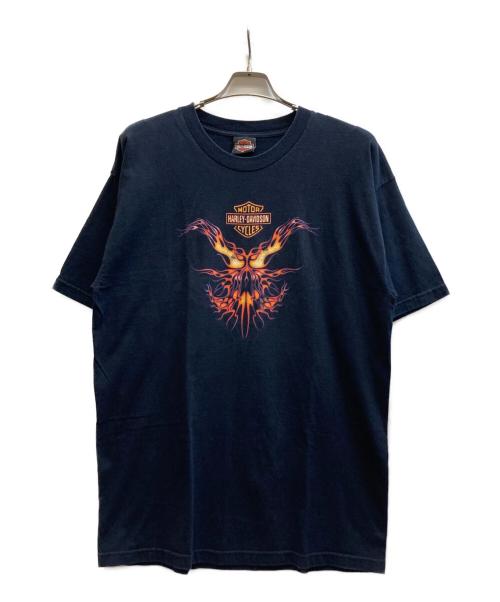 HARLEY-DAVIDSON（ハーレーダビッドソン）HARLEY-DAVIDSON (ハーレーダビッドソン) プリントTシャツ ブラック サイズ:XLの古着・服飾アイテム