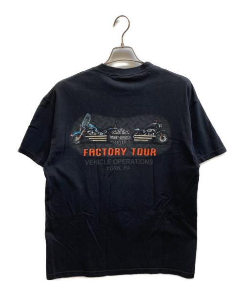 HARLEY-DAVIDSON（ハーレーダビッドソン）HARLEY-DAVIDSON (ハーレーダビッドソン) モーターサイクルバイクTシャツ ブラック サイズ:Lの古着・服飾アイテム