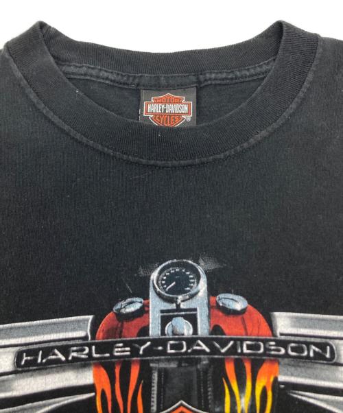 HARLEY-DAVIDSON（ハーレーダビッドソン）HARLEY-DAVIDSON (ハーレーダビッドソン) モーターサイクルバイクTシャツ ブラック サイズ:Lの古着・服飾アイテム