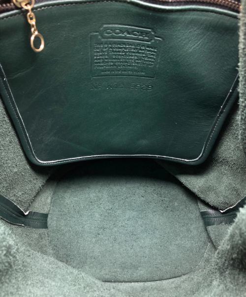 COACH（コーチ）COACH (コーチ) レザースリングバッグ / 9929 グリーンの古着・服飾アイテム