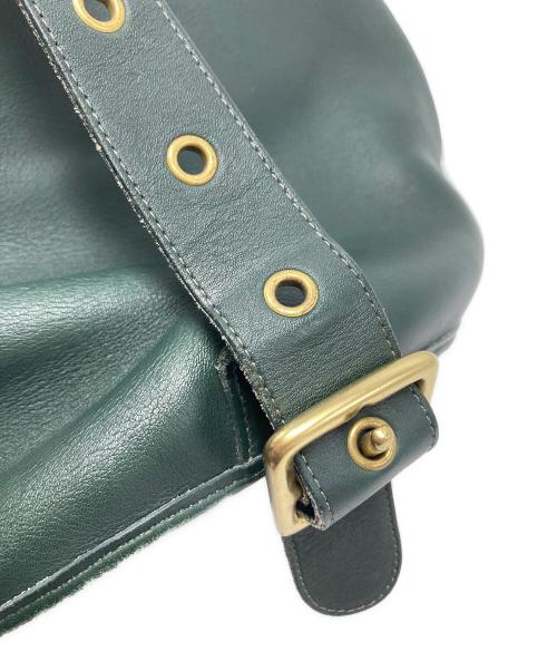 COACH（コーチ）COACH (コーチ) レザースリングバッグ / 9929 グリーンの古着・服飾アイテム