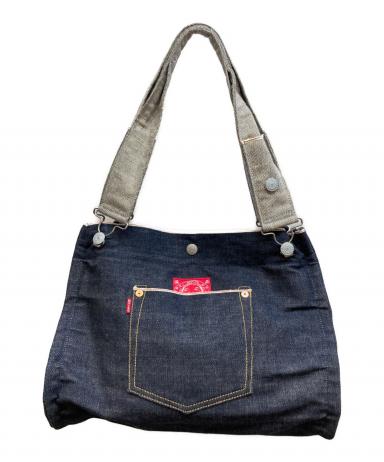 EVISU 0232 デニムトートバッグ　新品未使用　エヴィスヤタブ 中古・古着通販】EVISU (エヴィス) 再構築デニムトートバッグ