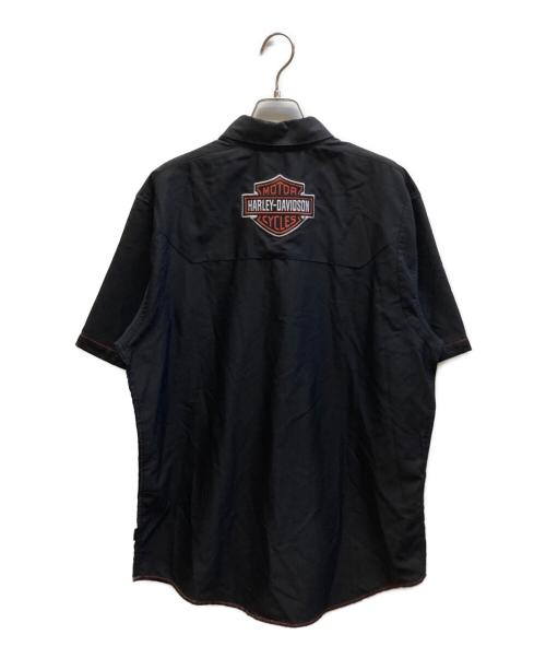 HARLEY-DAVIDSON（ハーレーダビッドソン）HARLEY-DAVIDSON (ハーレーダビッドソン) S/Sワークシャツ ブラック サイズ:L 未使用品の古着・服飾アイテム