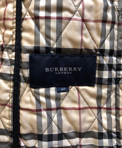 BURBERRY LONDON（バーバリーロンドン）BURBERRY LONDON (バーバリーロンドン) キルティングジャケット ブラック サイズ:40の古着・服飾アイテム