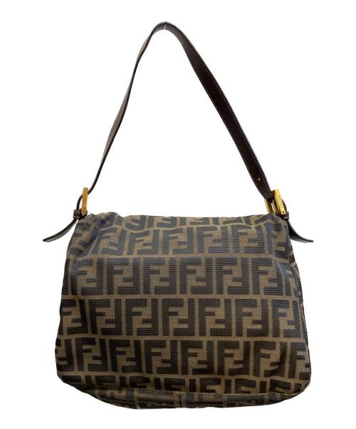 FENDI（フェンディ）FENDI (フェンディ) ズッカ柄ハンドバッグ ブラウンの古着・服飾アイテム