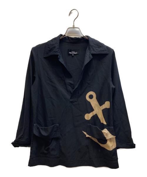 tricot COMME des GARCONS（トリココムデギャルソン）tricot COMME des GARCONS (トリココムデギャルソン) スキッパーシャツ / TF-B001 ブラック サイズ:Mの古着・服飾アイテム