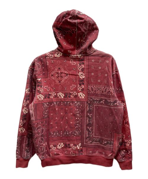 KITH（キス）KITH (キス) ペイズリー柄パーカー レッド サイズ:Mの古着・服飾アイテム