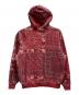 KITH (キス) ペイズリー柄パーカー レッド サイズ:M：8000円