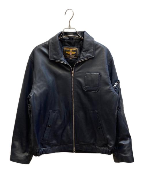 MORGAN MEMPHIS BELLE（モーガン メンフィス ベル）MORGAN MEMPHIS BELLE (モーガン メンフィス ベル) フランス軍フレンチボマーフライトジャケット ブラック サイズ:Mの古着・服飾アイテム