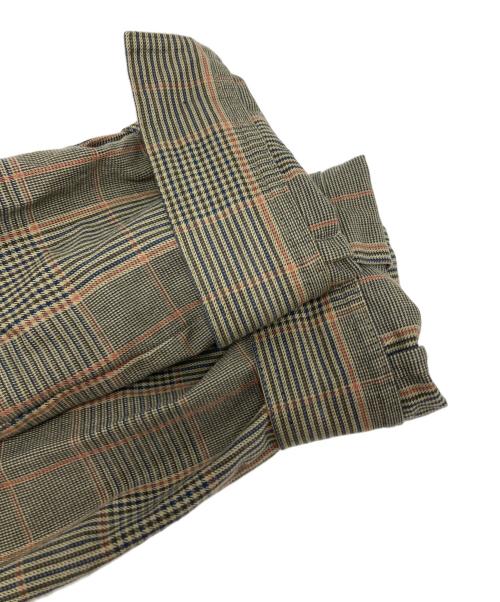 Drumohr（ドルモア）Drumohr (ドルモア) リネンチェックジャケット ブラウン サイズ:52の古着・服飾アイテム