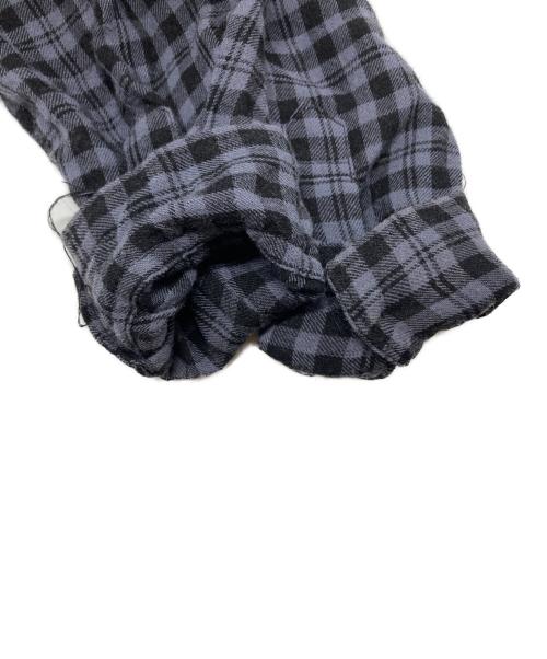masu（エムエーエスユー）masu (エムエーエスユー) GRUNGE PLAID SHIRT/MMSS-SH0123 パープル サイズ:48の古着・服飾アイテム