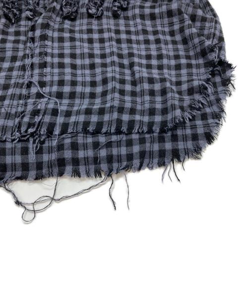 masu（エムエーエスユー）masu (エムエーエスユー) GRUNGE PLAID SHIRT/MMSS-SH0123 パープル サイズ:48の古着・服飾アイテム
