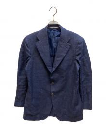 Maker's Shirt 鎌倉（メーカーズシャツカマクラ）の古着「リネンテーラードジャケット/ZKAR15」｜ネイビー