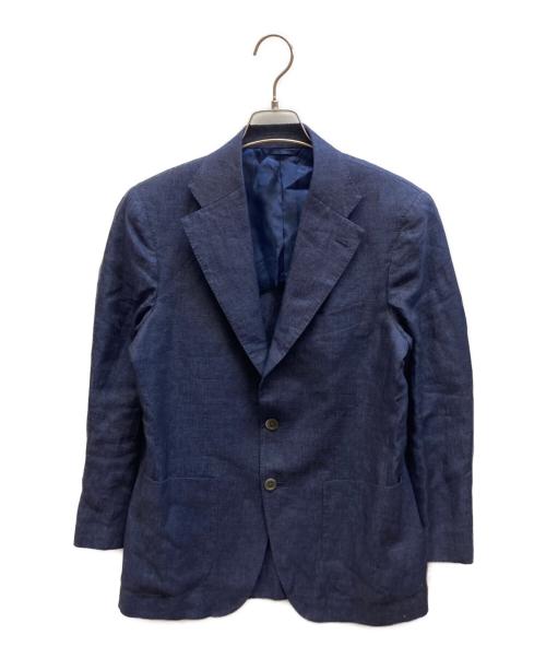 Maker's Shirt 鎌倉（メーカーズシャツカマクラ）Maker's Shirt 鎌倉 (メーカーズシャツカマクラ) リネンテーラードジャケット/ZKAR15 ネイビー サイズ:46の古着・服飾アイテム