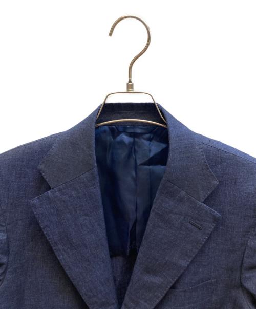 Maker's Shirt 鎌倉（メーカーズシャツカマクラ）Maker's Shirt 鎌倉 (メーカーズシャツカマクラ) リネンテーラードジャケット/ZKAR15 ネイビー サイズ:46の古着・服飾アイテム
