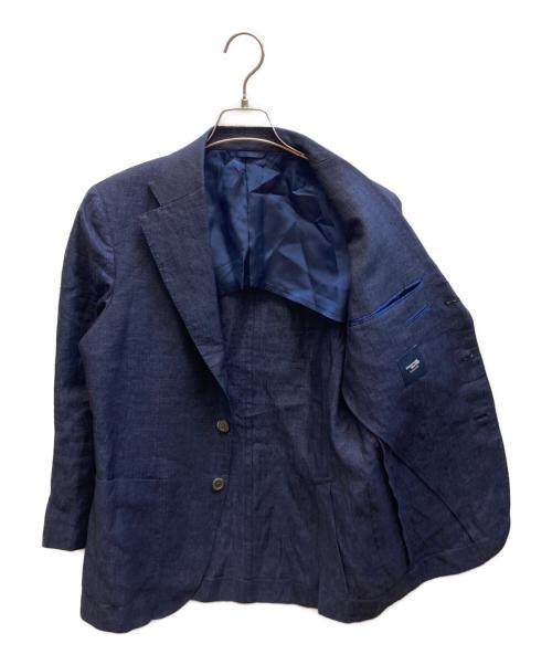 Maker's Shirt 鎌倉（メーカーズシャツカマクラ）Maker's Shirt 鎌倉 (メーカーズシャツカマクラ) リネンテーラードジャケット/ZKAR15 ネイビー サイズ:46の古着・服飾アイテム