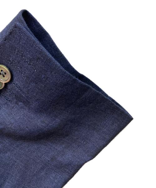 Maker's Shirt 鎌倉（メーカーズシャツカマクラ）Maker's Shirt 鎌倉 (メーカーズシャツカマクラ) リネンテーラードジャケット/ZKAR15 ネイビー サイズ:46の古着・服飾アイテム