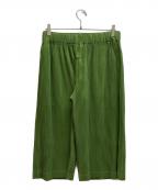 HOMME PLISSE ISSEY MIYAKEオム プリッセ イッセイ ミヤケ）の古着「プリーツハーフパンツ / HP08-JF113」｜グリーン