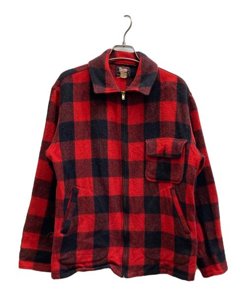 WOOLRICH（ウールリッチ）WOOLRICH (ウールリッチ) チェックジャケット レッド サイズ:40の古着・服飾アイテム