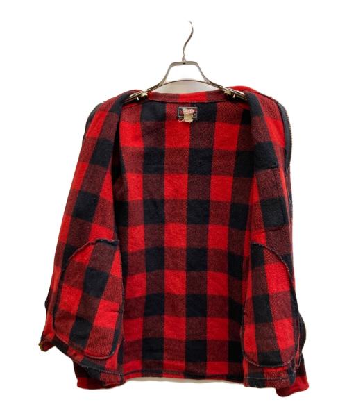WOOLRICH（ウールリッチ）WOOLRICH (ウールリッチ) チェックジャケット レッド サイズ:40の古着・服飾アイテム
