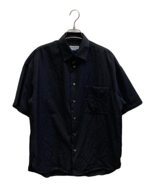 MAISON SPECIAL（メゾンスペシャル）MAISON SPECIAL (メゾンスペシャル) High Count Wool Prime-Over Short Sleeve Shirt / 11241311202 ブラック サイズ:00の古着・服飾アイテム