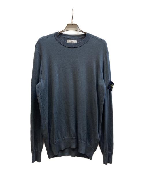 STONE ISLAND（ストーンアイランド）STONE ISLAND (ストーンアイランド) ワッペンパッチウールニット/7915510C4 グレー サイズ:Lの古着・服飾アイテム