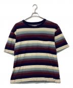 SUGARHILLシュガーヒル）の古着「MULTI STRIPE BIG TEE/2441000911」｜ブルー