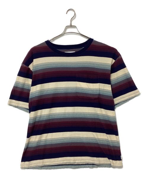 SUGARHILL（シュガーヒル）SUGARHILL (シュガーヒル) MULTI STRIPE BIG TEE/2441000911 ブルーの古着・服飾アイテム