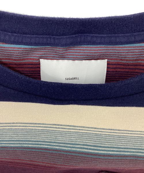 SUGARHILL（シュガーヒル）SUGARHILL (シュガーヒル) MULTI STRIPE BIG TEE/2441000911 ブルーの古着・服飾アイテム