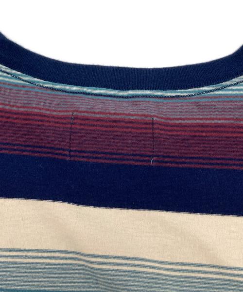 SUGARHILL（シュガーヒル）SUGARHILL (シュガーヒル) MULTI STRIPE BIG TEE/2441000911 ブルーの古着・服飾アイテム
