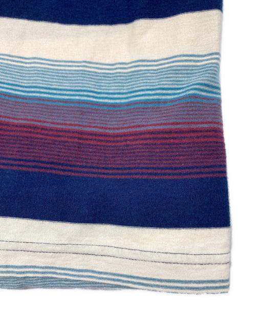 SUGARHILL（シュガーヒル）SUGARHILL (シュガーヒル) MULTI STRIPE BIG TEE/2441000911 ブルーの古着・服飾アイテム