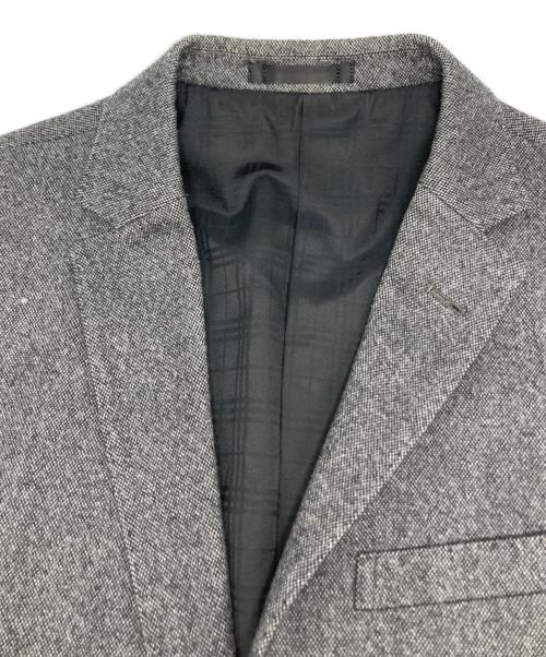 BURBERRY BLACK LABEL（バーバリーブラックレーベル）BURBERRY BLACK LABEL (バーバリーブラックレーベル) ツイードテーラードジャケット/BME02-306-08 グレー サイズ:Sの古着・服飾アイテム