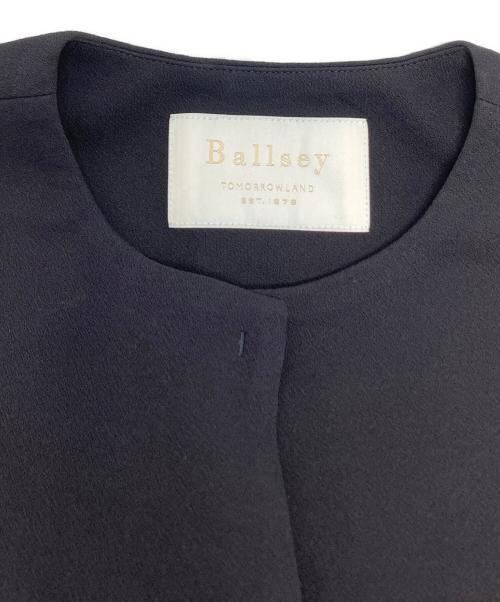 BALLSEY（ボールジィ）BALLSEY (ボールジィ) ドライアムンゼン クルーネックロングジレ ネイビー サイズ:36の古着・服飾アイテム