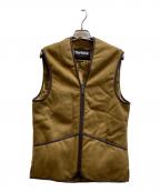 Barbourバブアー）の古着「WARM PILE WAISTCOAT ZIPIN LINER/MLI0004」｜ブラウン