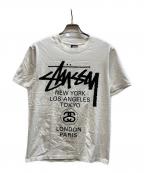 stussyステューシー）の古着「ワールドツアーTシャツ」｜ホワイト