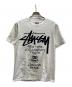 stussy（ステューシー）の古着「ワールドツアーTシャツ」｜ホワイト
