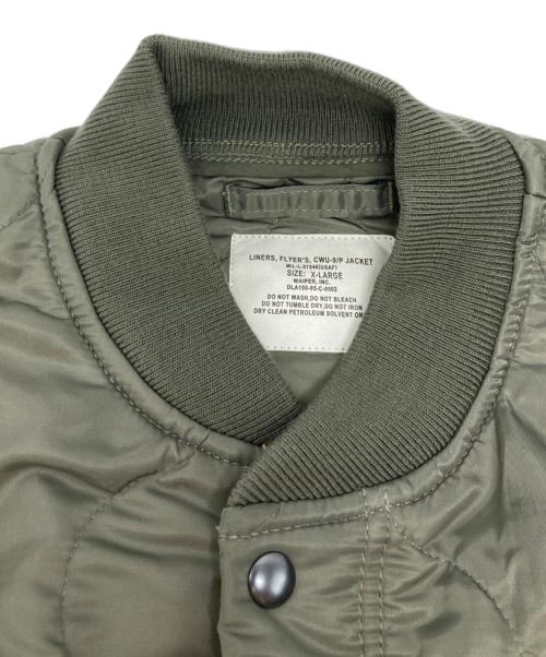 waiper（ワイパー）waiper (ワイパー) 米軍CWU-9/Pキルティングライナージャケット/23WP33 カーキ サイズ:XLの古着・服飾アイテム