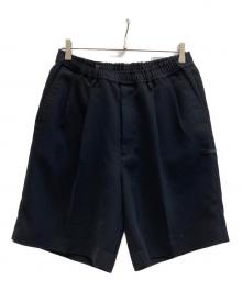 N.HOOLYWOOD（エヌ ハリウッド）の古着「2TUCK HALF PANTS - Black/2221-PT51-098 peg」｜ブラック